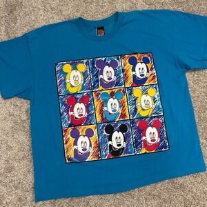 Vintage Mickey Unlimited‎ Shirt Men Size 2X Portraits Mickey Mouse Disney